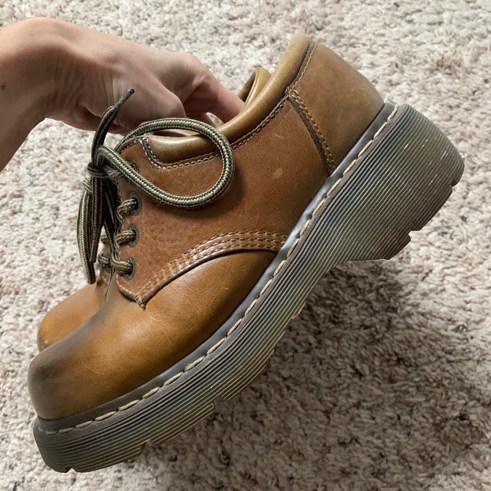 Brown leather Doc Martens